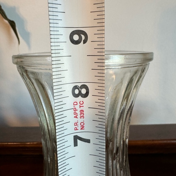 VINTAGE HOOSIER GLASS 7A FLOWER VASE 4086-A RIPPLED - Picture 2 of 5